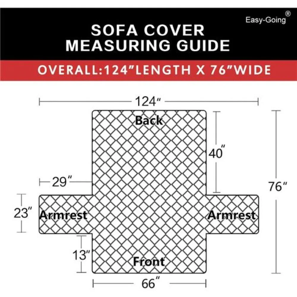 Reversible Couch Cover for 3 Cushion Couch Sofa Cover for Dogs Water Resistant
